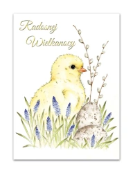 Karnet B6 Wielkanoc Kurczaczek - Henry