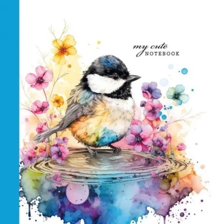 Notatnik ozdobny 100x100/48K gładki TW Modraszka - Fresh