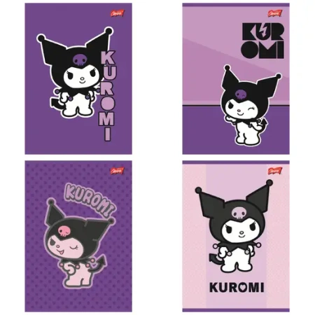 Paczka Zeszyt A5 32k. kratka Kuromi mix pakiet 15 sztuk - ST-Majewski