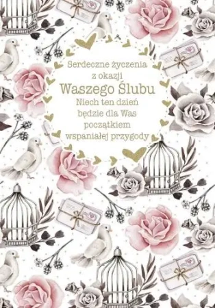 Kartka okolicznościowa Ślub - Trend