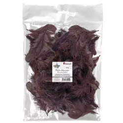 Piórka puch 16g brązowe