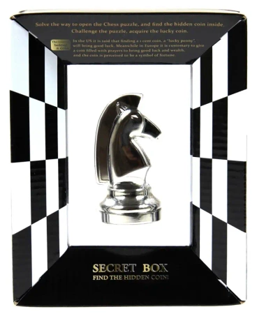 Łamigłówka Cast Knight Skoczek Szachy Silver - Hanayama