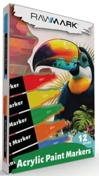Markery Akrylowe 12szt - Rawmark