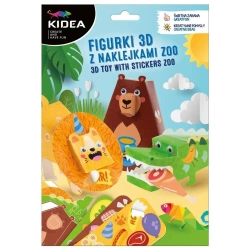 Figurki 3D z naklejkami ZOO KIDEA - DERFORM