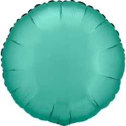 Balon foliowy Lustre Jade Green okrągły 43cm - Amscan