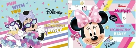 Blok techniczny A4/10K biały Minnie Mouse - Beniamin
