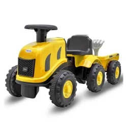 Jeździdełko traktor z przyczepą Benny żółty - Baby Mix