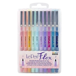 Cienkopisy Le Pen Flex Pastel 10 kolorów - Marvy