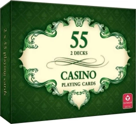 CASINO - karty do gry 2 x 55 kart CARTAMUNDI - Cartamundi Polska Sp. z o.o.