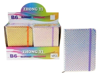 Notes B6 z gumką MIX - ADAR