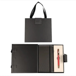 Długopis + notes Classic premium czerwono-złoty - Cresco