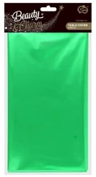 Obrus foliowy, metaliczny zirelony 137x183cm - Godan