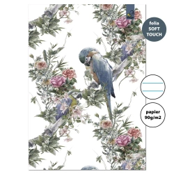 Zeszyt A4 32 kartki w linie 90g Boho papugi - EV-Corp
