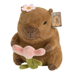 Pluszowa kapibara z kwiatem 27cm - Dalprint dpCraft
