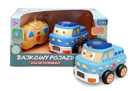 Bajkowy pojazd zdalnie sterowany niebieski - Artyk