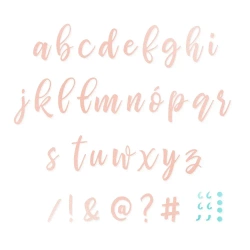 Zestaw wykrojników - Alfabet mały 33szt - Dalprint dpCraft