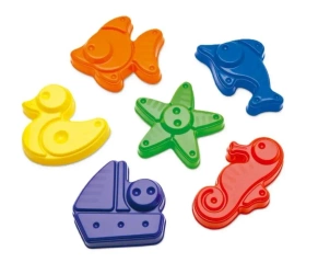 Zestaw 6 dużych foremek 9-12cm - Plasto