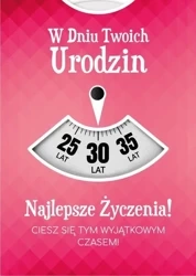 Karnet Urodziny wymienne cyfry - Armin Style