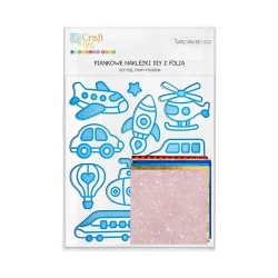 Naklejki piankowe DIY z folią pojazdy 11szt - Dalprint dpCraft