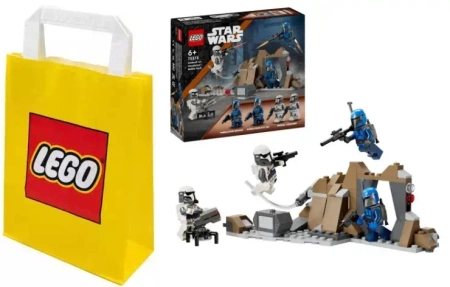 LEGO STAR WARS 75373 ZASADZKA NA MANDALORZE NA PREZENT+TORBA