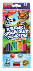Kredki trójkątne 12 kolorów - InSpiria