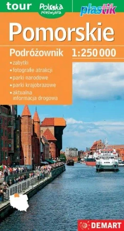 Mapa turystyczna - Pomorskie 1:250 000 plastik - Opracowanie zbiorowe