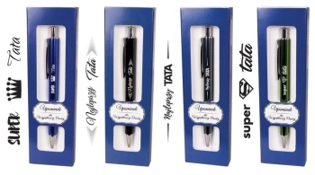 Długopis z nadrukiem dla Taty w etui mix - Cresco