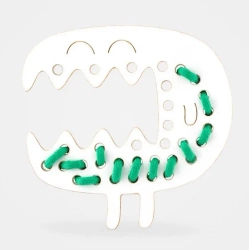 Szczerzyk.Drewniana przeplatanka Montessori - Milin