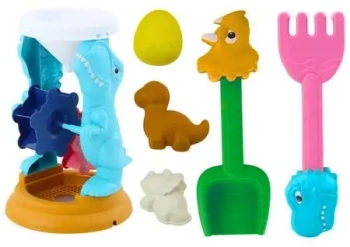 Zestaw zabawek do piasku dinozaury - Leantoys