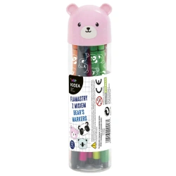 Flamastry z misiem Kidea 12 kolorów - DERFORM