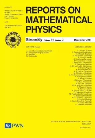 Reports on Mathematical Physics 94/3 - praca zbiorowa