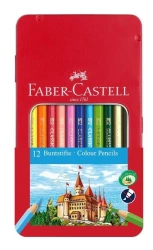 Kredki ołówkowe Zamek 12szt metal opak - Faber Castell
