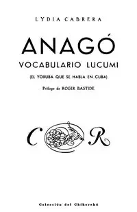 Anago - Lydia Cabrera