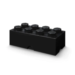 LEGO(R) pojemnik klocek ósemka czarny - NHG