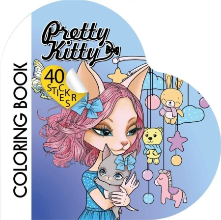 Kolorowanka Curly z naklejkami BR Serce 2211 - Fresh