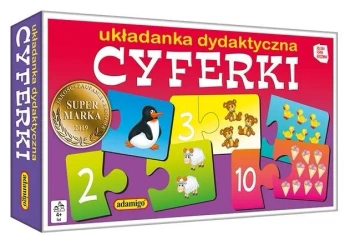 Cyferki. Układanka dydaktyczna - Adamigo