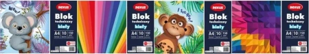 Blok techniczny A4/10K biały - Beniamin