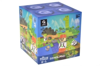 Klocki konstrukcyjne Block&Steps Kraina dinozaurów - Qbee