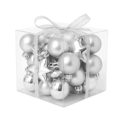 Bombki na choinkę nietłukące 50szt srebrne - Rembowskiego 9