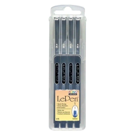 Cienkopisy Black 4szt - Marvy