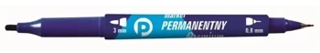 Marker perman. nieb. 2 końcówki (12szt.) KM501-N2 - Tetis