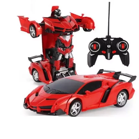Auto Robot Transformers 2w1 Pilot R/C czerwony - Leantoys