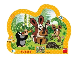 Puzzle 25 ramkowe Krecik Orkiestra przyjaciół - Dino Toys