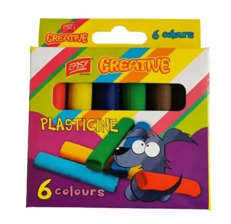 Plastelina COL-006 6 kolorów EASY - Easy Stationery