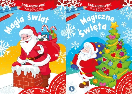 4W1 MALUSZKOWE MALOWANIE MIKOŁAJ + MAGICZNE ŚWIĘTA +IDĄ ŚWIĘTA +MAGIA ŚWIĄT - Wydawnictwo Skrzat