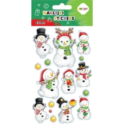 Naklejki Snowman 10x20cm HAPPY COLOR - GDD