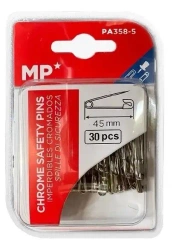 Agrafki srebrne 45mmx30szt - MP Main Paper