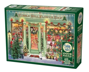 Cobble Hill Puzzle 1000 el. Kwiaciarnia w świątecznym wystroju