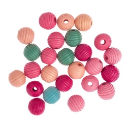 Koraliki drewniane frezowane 15mm 25szt - Dalprint dpCraft