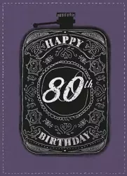 Karnet B6 z kopertą Urodziny 80 - Museums & Galleries